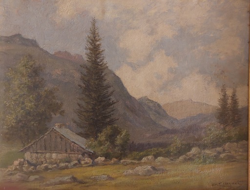 Arthur JACQUET - Gemälde - Vallée vers Argentière - Chamonix