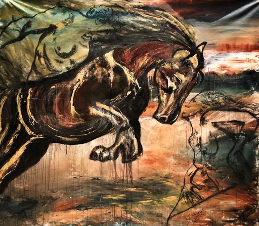 Suzi FADEL NASSIF - Painting - The Knight's Dream