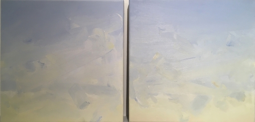 Michael VAN OFEN - Peinture - Hellblau Gelb