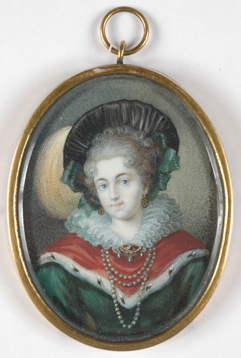 Casimir CARBONNIER - Miniature - Casimir Carbonnier,"Frederica Sophia, Duchess of Cumberland"