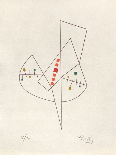 Salvador PRESTA - 版画 - Composition abstraite