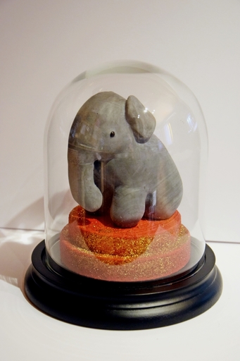 Jean-François REVEILLARD - Skulptur Volumen - Cabinet de curiosité- Animalia elephantidae