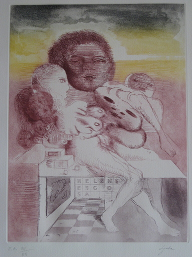 LJUBA - 版画 - GRAVURE 1975 SIGNÉE AU CRAYON NUM EA /XX HANDSIGNED ETCHING