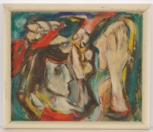Boris DEUTSCH - Painting - "Untitled", oil on cardboard, 1930