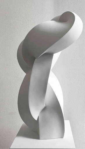Stephan MARIENFELD - 雕塑 - Twist - porcelain white