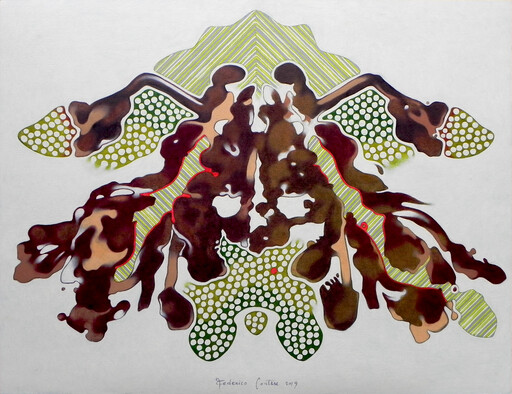 Federico CORTESE - Drawing-Watercolor - Rorschach number 3