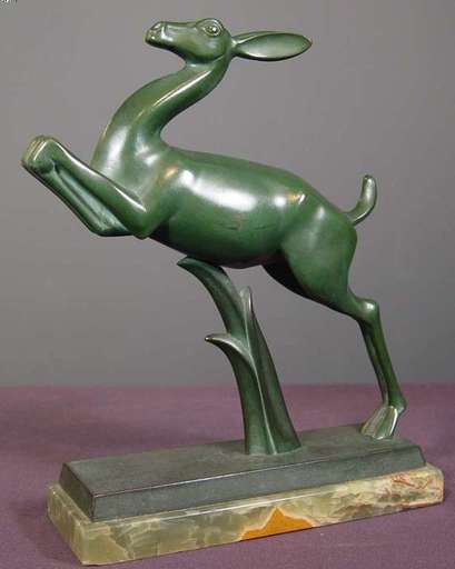 Joseph C. MOTTO - Sculpture-Volume - Leaping Gazelles
