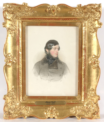 Franz EYBL - Miniatura - Franz Eybl (1806-1880) "Portrait of an Austrian aristocrat"
