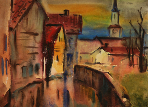 Aleksandrs ZVIEDRIS - Painting - Channel