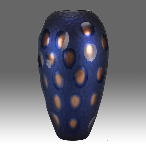 Vittorio FERRO - Blue and Bronze Vase