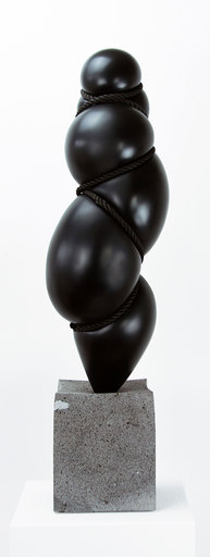 Stephan MARIENFELD - Sculpture-Volume - Blow Up II "She" Bronze schwarz