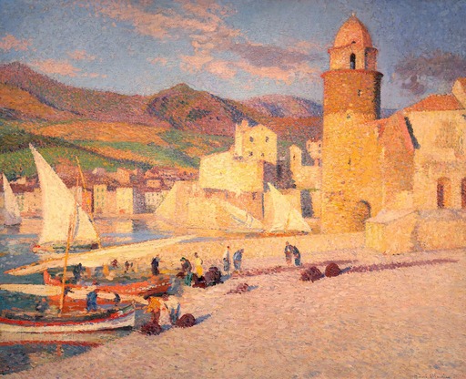 Henri MARTIN - Painting - La Tour de Collioure
