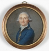 Jean-Baptiste AUGUSTIN - Zeichnung Aquarell -  "Portrait of a gentleman" important miniature