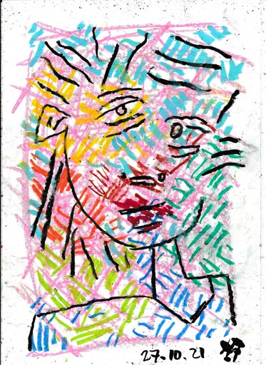 Harry BARTLETT FENNEY - Drawing-Watercolor - hip -hop (27 10 21)