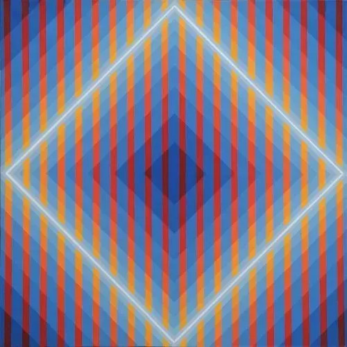 Horacio GARCÍA ROSSI - Gemälde - Couleur lumière (en cage)