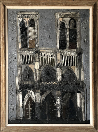 Claude VENARD - Painting - Notre Dame