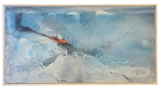 Andrea GIOVANNINI - Painting - Trasparenze Antartiche