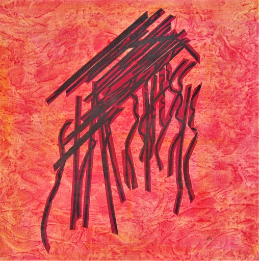Paolo AMBROSIO - Peinture - Pioggia rossa del Kerala