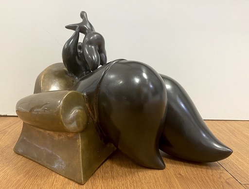 Jean-Louis TOUTAIN - Sculpture-Volume - Une mère et son enfant 