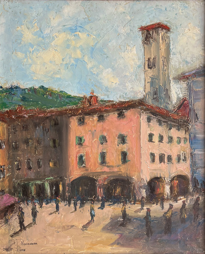 Maurice VAUMOUSSE - Gemälde - Côme, Italie