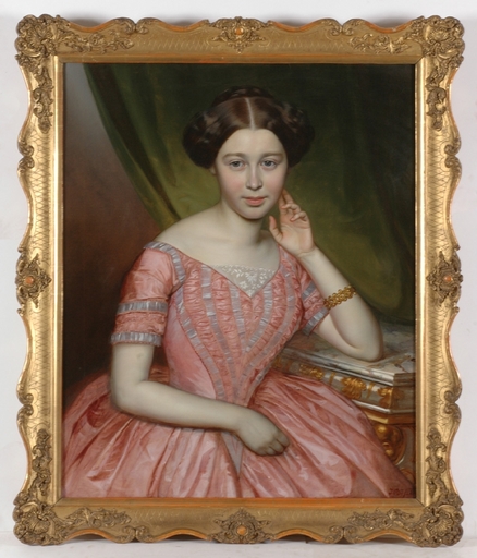 Johann BÖSS - Gemälde - "Portrait of a young Lady", (1)852, oil on canvas