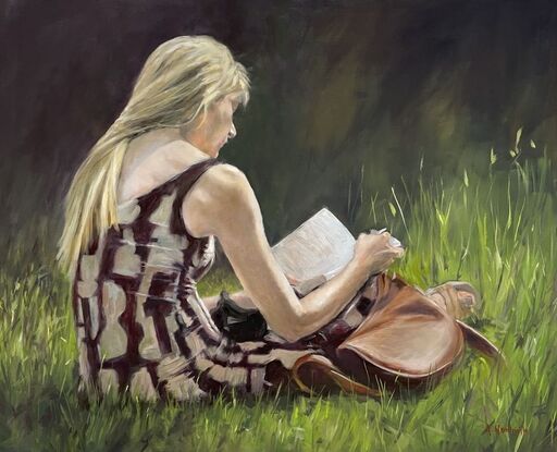 Anne HORLAVILLE - Peinture - Dans le silence des pages
