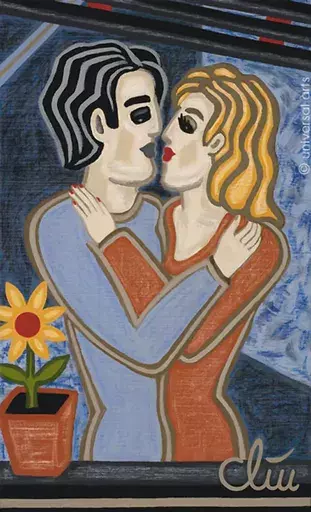 Jacqueline DITT - Gemälde - Couple in Love