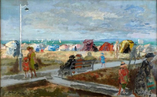 Emilio GRAU-SALA - Gemälde - Plage de Trouville