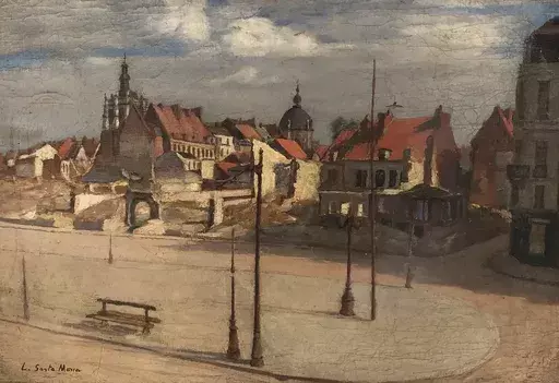 Leopoldo Berthelemy SANTA MARIA - Gemälde - Place du village