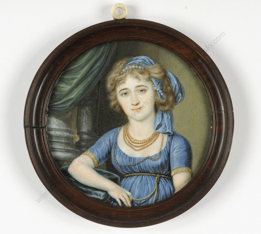 Josef EINSLE - Miniature - "Baroness von Ettlingen", 1795