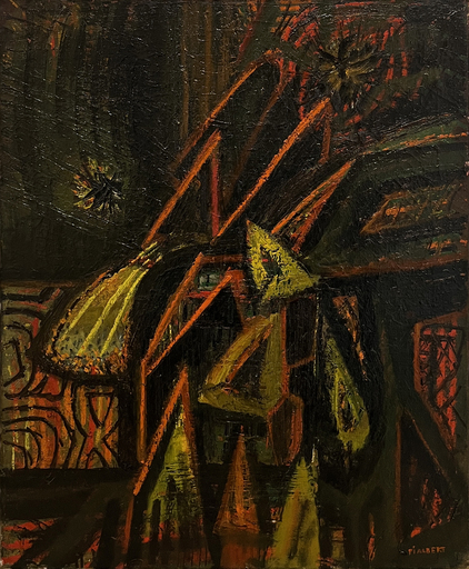 Jean PIAUBERT - Painting - Composition, 1947-48