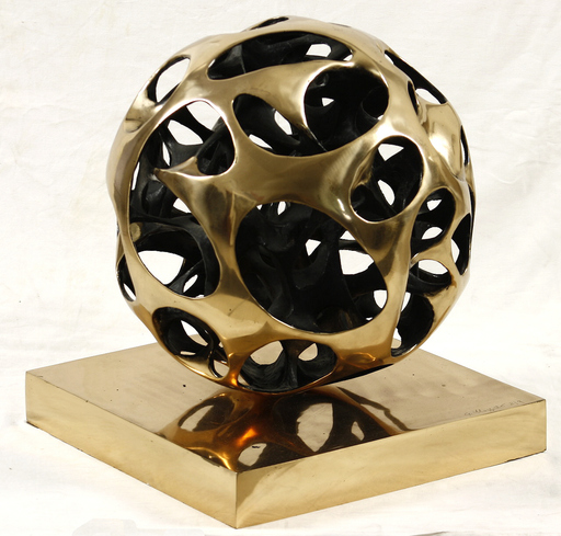 Gianfranco MEGGIATO - Skulptur Volumen - Sfera tensione