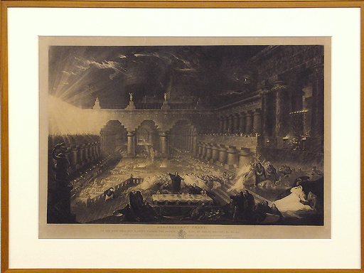 John MARTIN - 版画 - Belshazzar's Feast