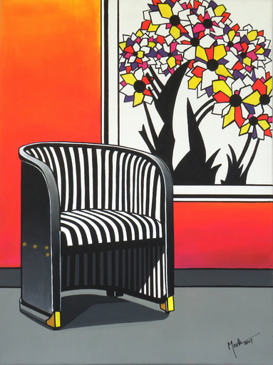 Brigitte THONHAUSER-MERK - Gemälde - La chaise Hoffmann