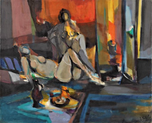 Marcel MOULY - Painting - Odalisques