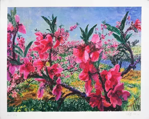ZHOU Chunya - Druckgrafik-Multiple - Pink Peach Blossom
