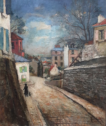 Georges Guido FILIBERTI - Painting - Montmartre 1934