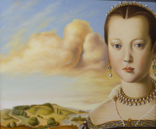 Antonio NUNZIANTE - Gemälde - Pour "Portraits du XXE Siècle" "Maria"