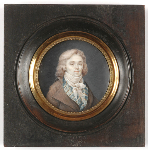 Miniatur - "Portrait of a young gentleman" miniature on ivory