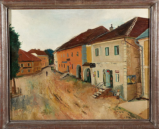 Ernst HUBER - Pintura - Village in Loweraustria