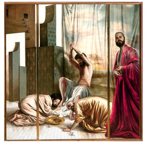 Jesus HERRERA MARTÍNEZ - Painting - La aglución del apóstata