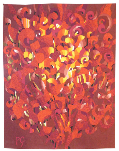 Pierre GOFFINET - Tapestry - Bouquet d'automne