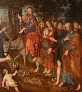Pieter AERTSEN - 绘画 - Entrée du Christ à Jérusalem