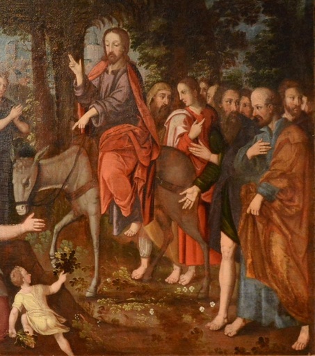 Pieter AERTSEN - Pintura - Entrée du Christ à Jérusalem