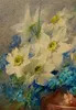 Blanche ODIN - Drawing-Watercolor - NARCISSES ET MYOSOTIS