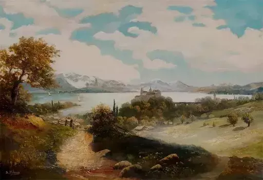 Siegfried DIDSZUS - 绘画 - Walchensee