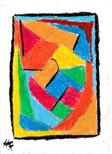 Harry BARTLETT FENNEY - Dibujo Acuarela - abstrait on lighthouse 