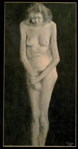 Paolo VALLORZ - Gemälde - Nudo di Violette Leduc