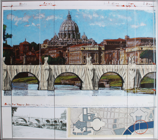 CHRISTO - Print-Multiple - Ponte Sant'Angelo Wrapped