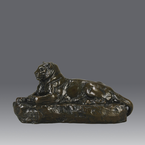Antoine Louis BARYE - Sculpture-Volume - "Panthère de L'Inde No.1" by Antoine L Barye